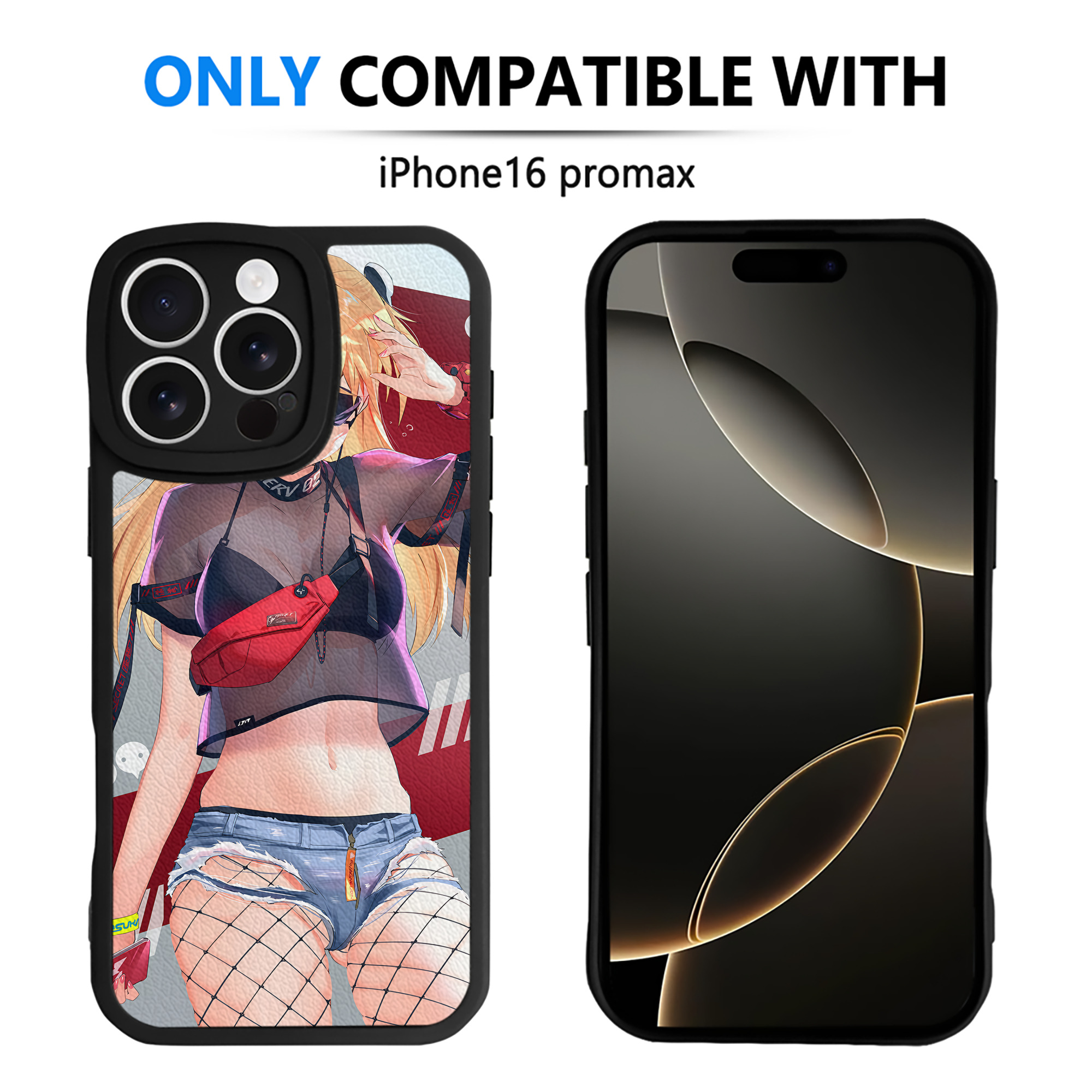 （画像用） EVA 新世紀エヴァンゲリオン 【iPhone 16シリーズ対応】シリコンスマホケース（レザー調） 材質：シリコン